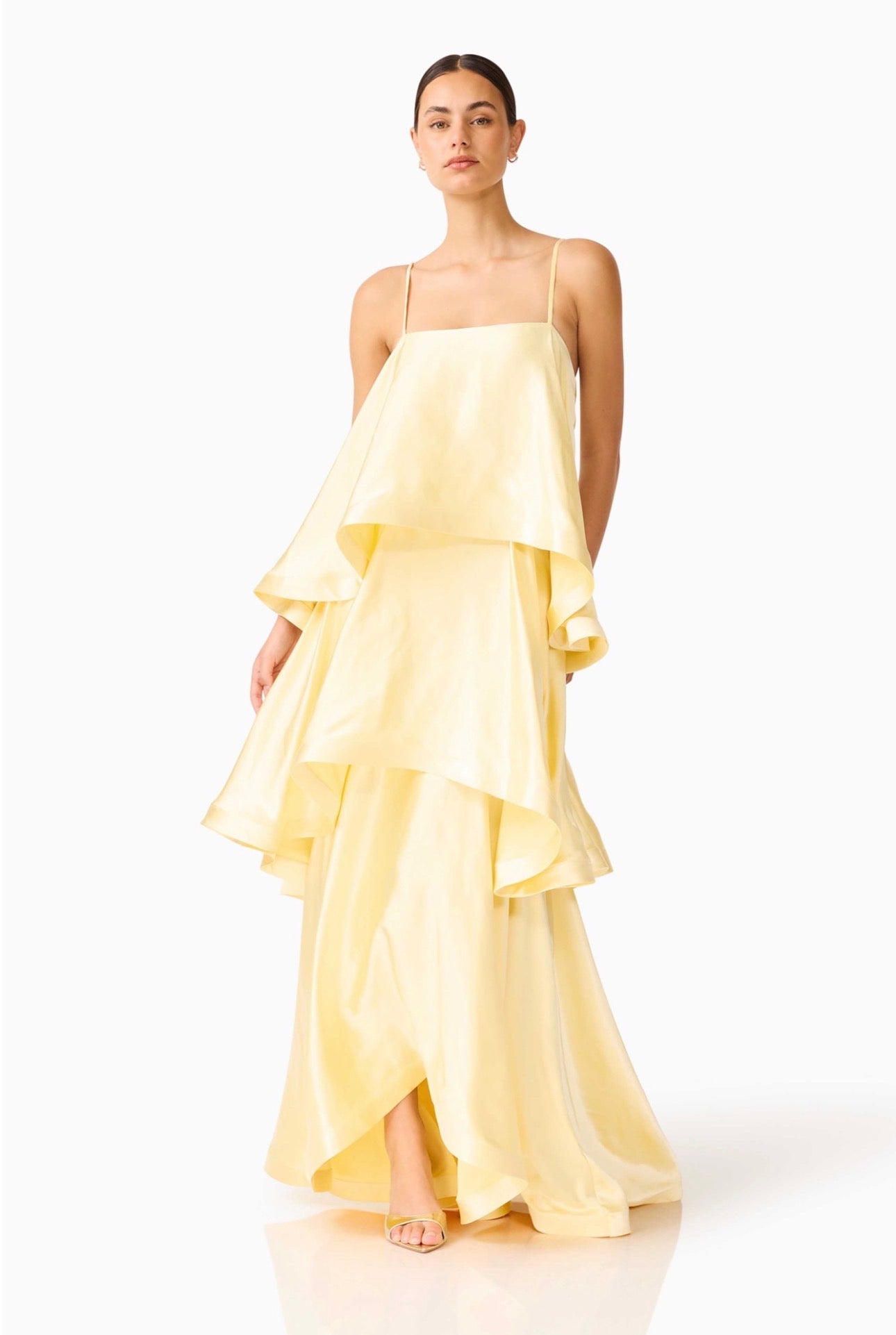 Tilly Tiered Maxi Dress - Yellow