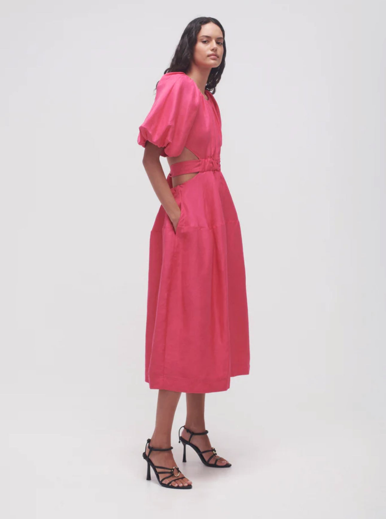 Aje Mimosa Cutout Midi Dress
