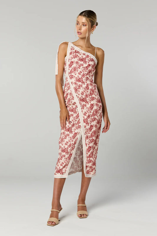 Cherri Asymmetrical Midi Dress - Sale