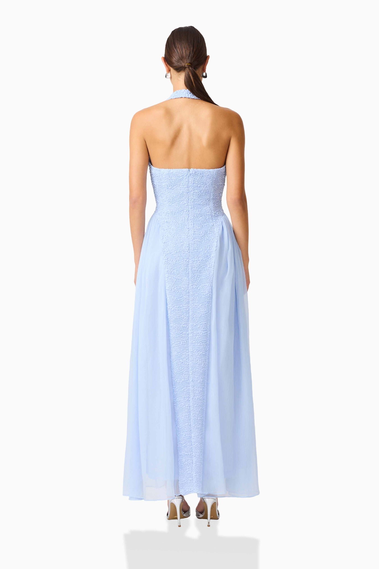 Foliera Halter Gown - Sky - Coming Soon