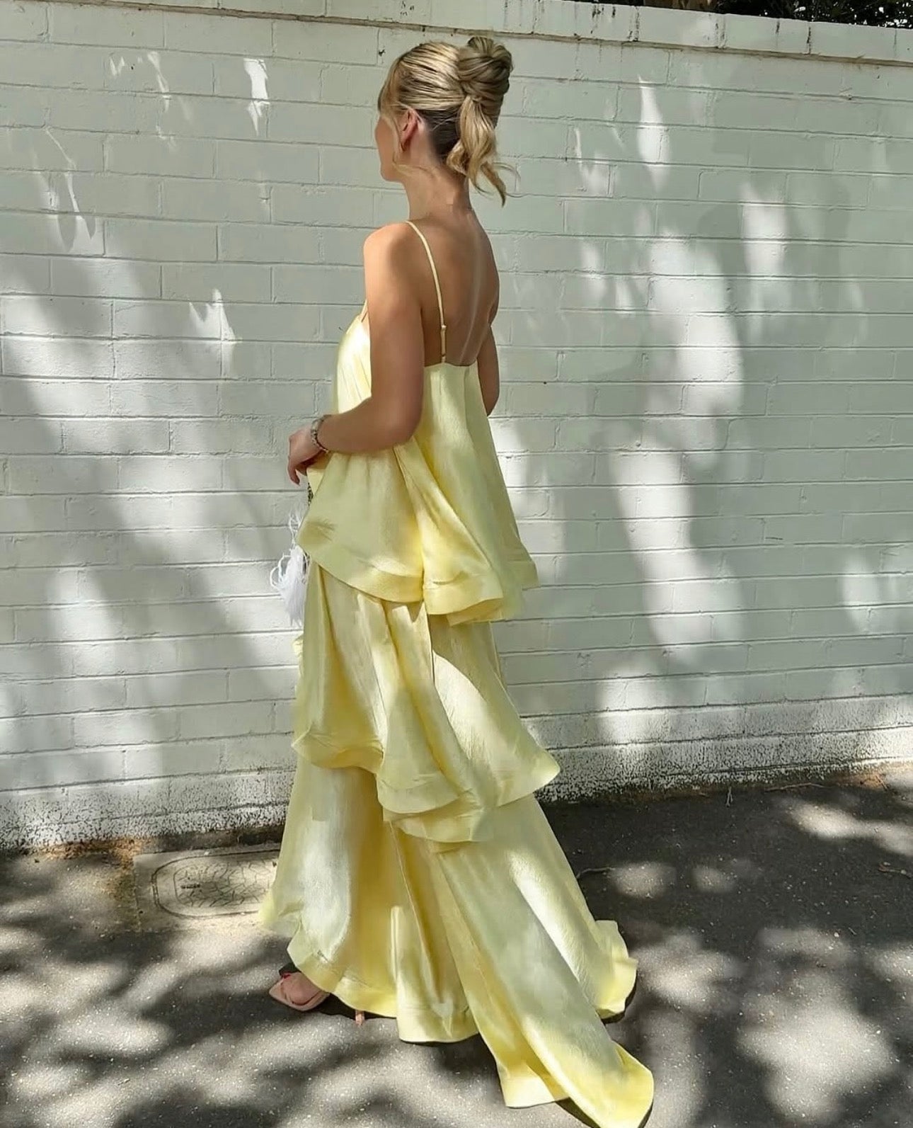 Tilly Tiered Maxi Dress - Yellow