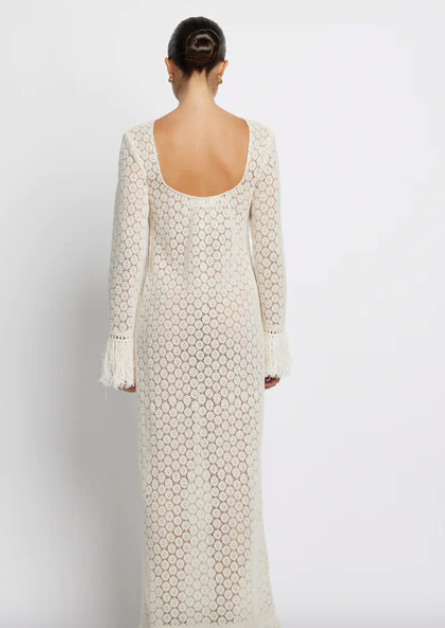 Sunset Lover Coral Crochet Dress - Sale