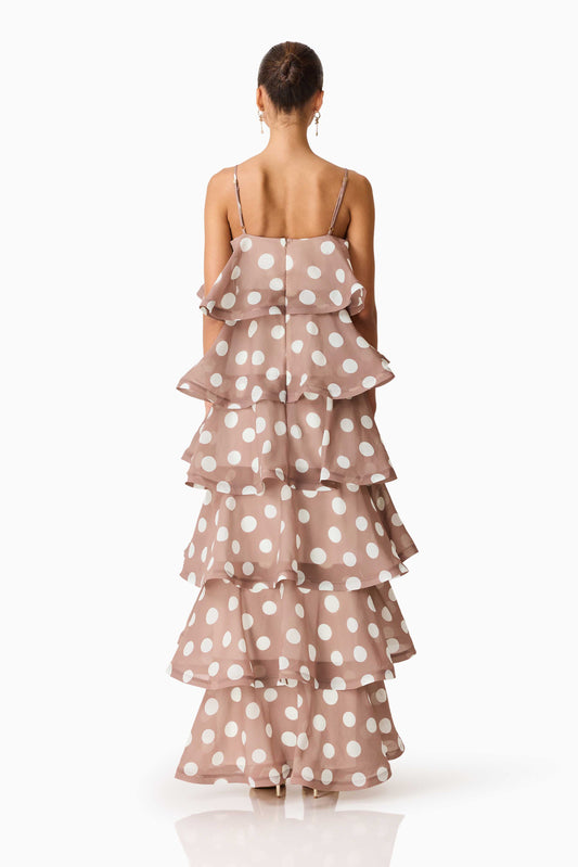 Sola Tiered Maxi Dress - Fawn