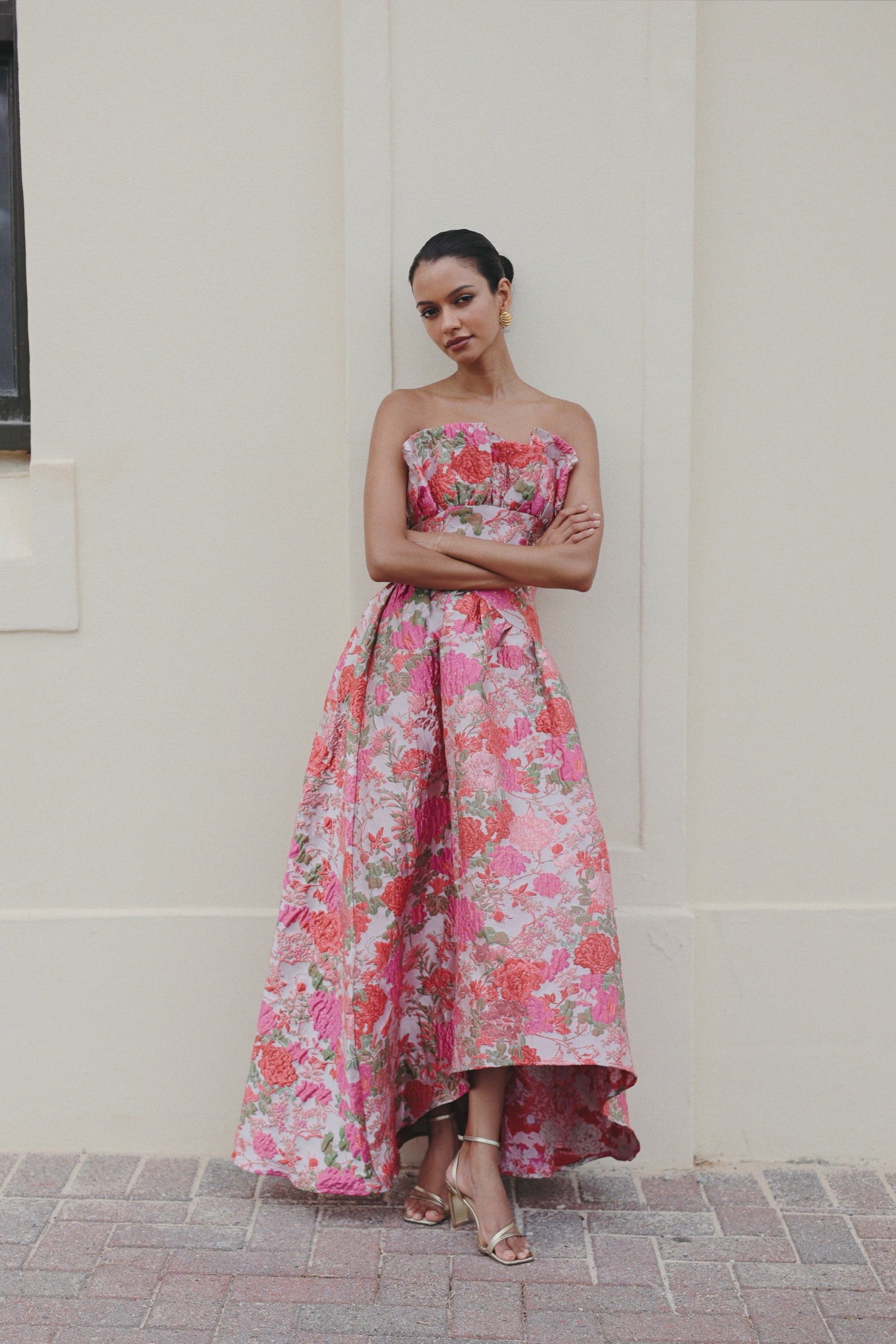 Floralie Strapless Gown