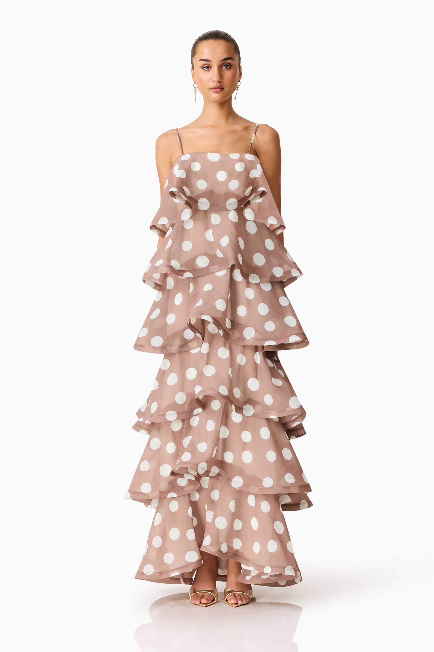 Sola Tiered Maxi Dress - Fawn