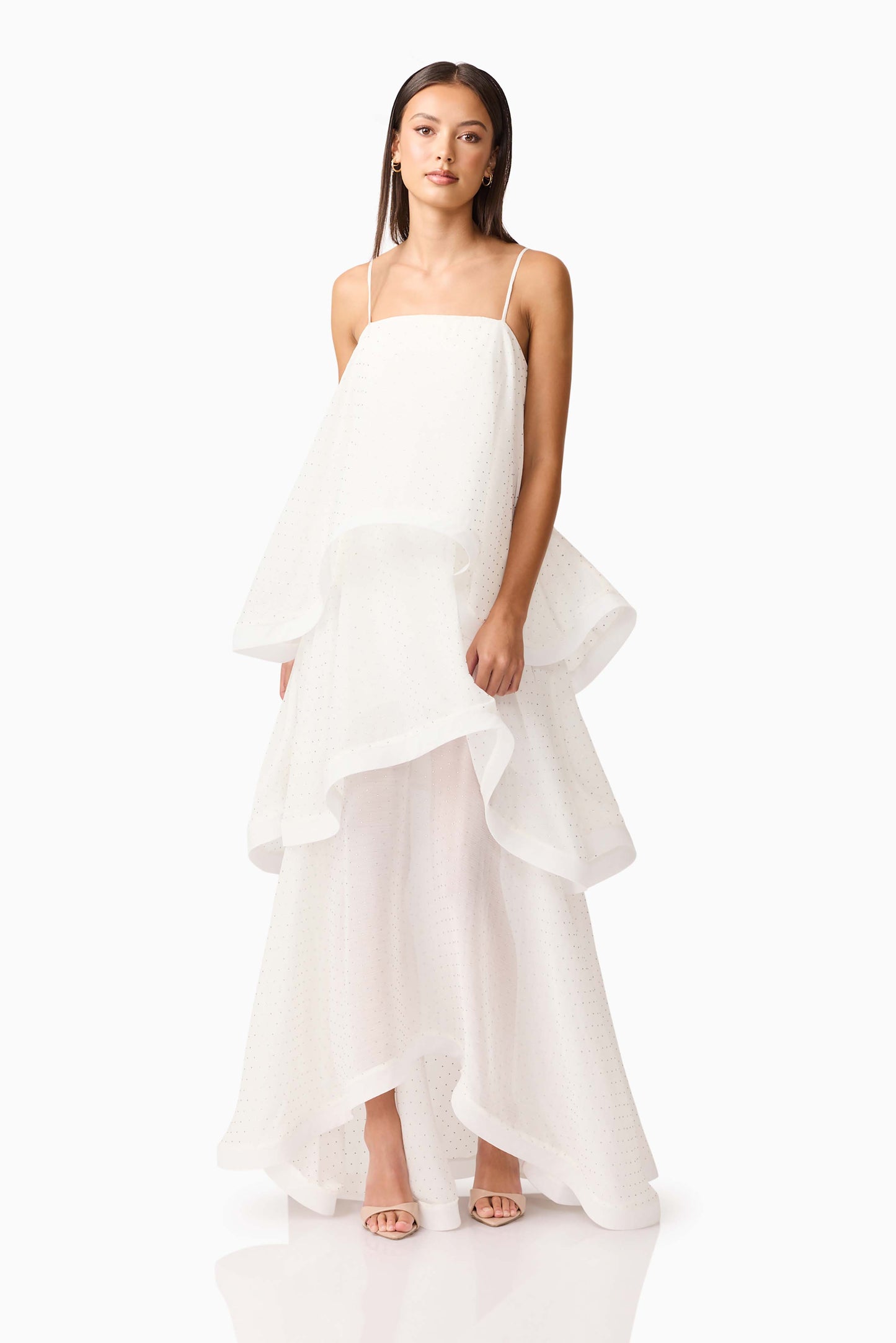 Moss Tiered Gown