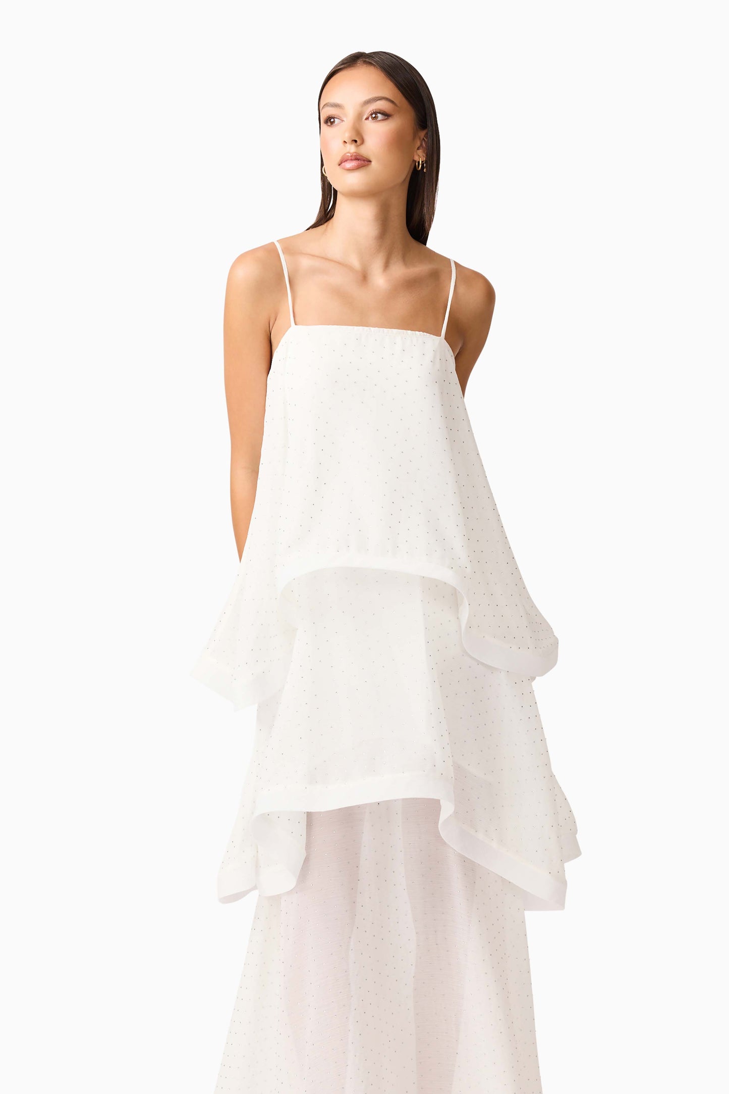 Moss Tiered Gown