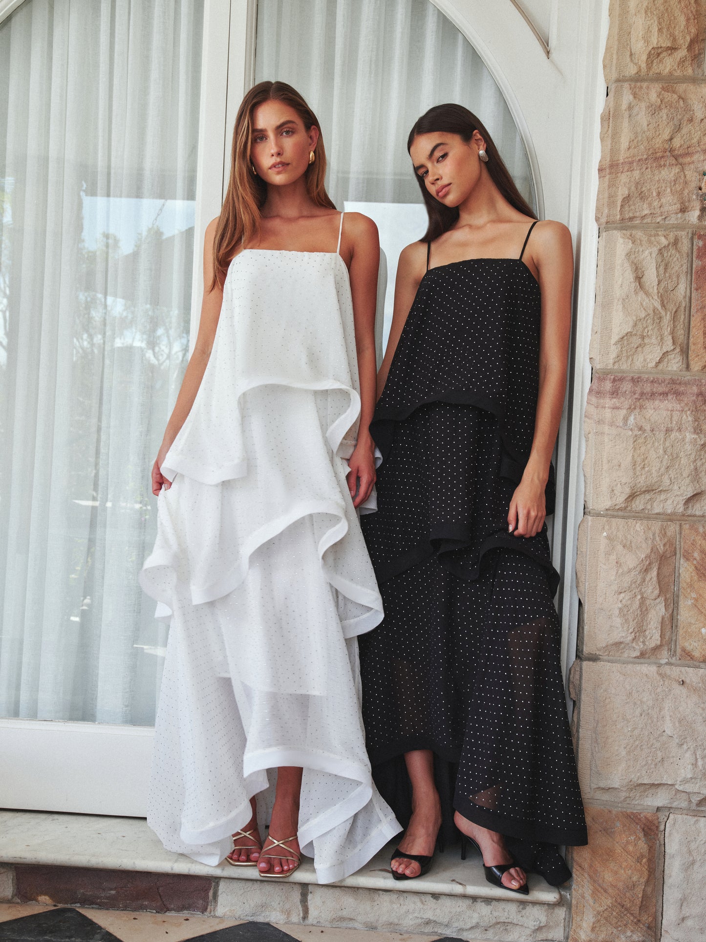 Moss Tiered Gown