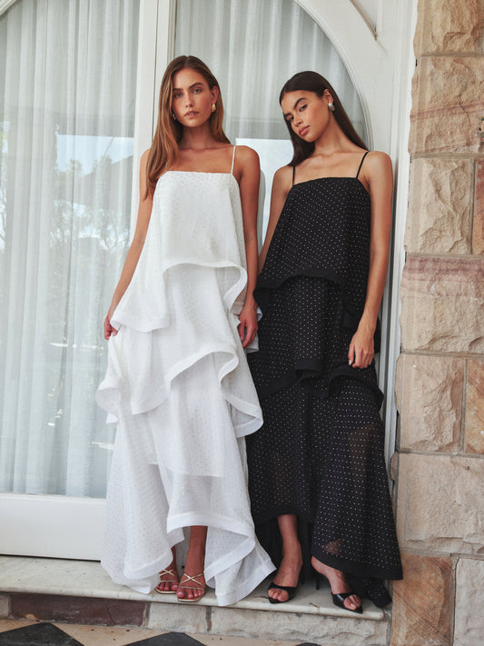 Moss Tiered Gown