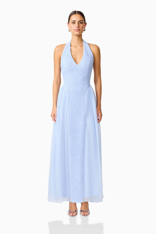 Foliera Halter Gown - Sky - Coming Soon