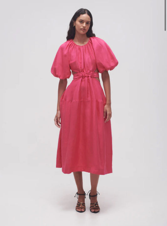 Aje Mimosa Cutout Midi Dress