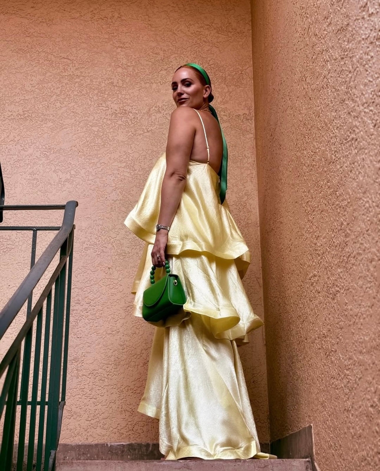 Tilly Tiered Maxi Dress - Yellow