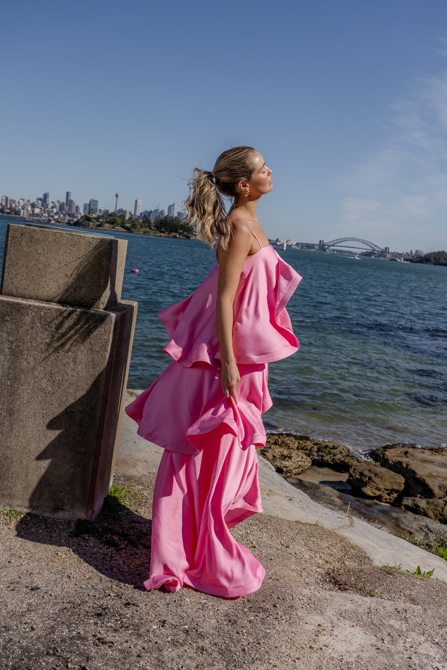 Tilly Tiered Maxi Dress - Pink