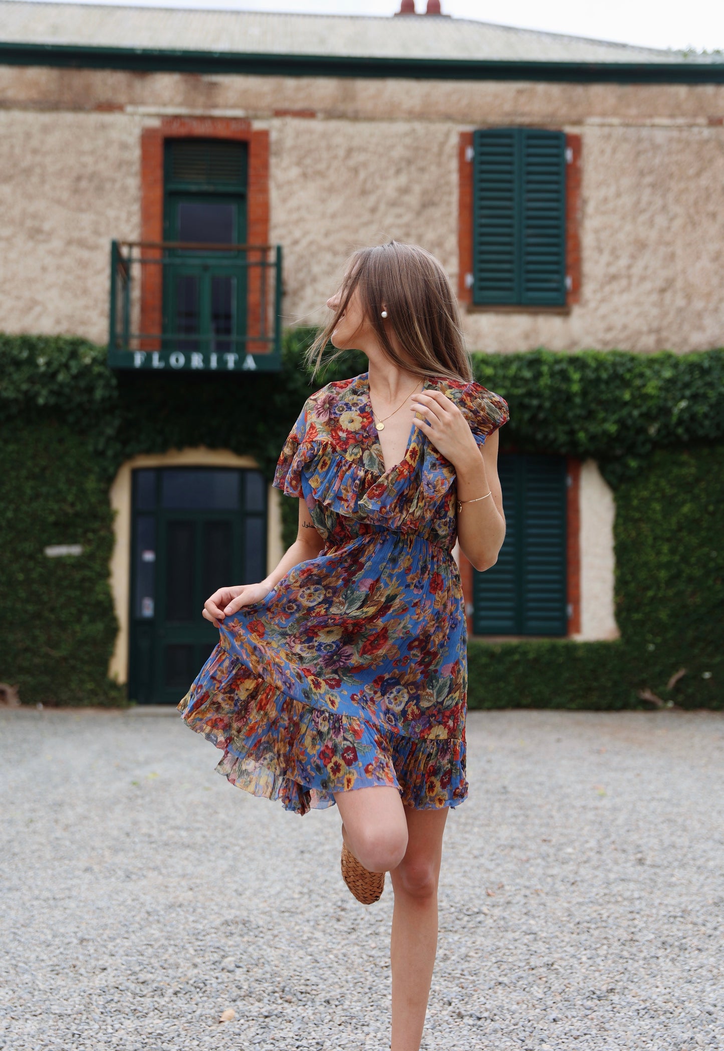 Zimmermann Bluebell Backless Mini Dress - Sale